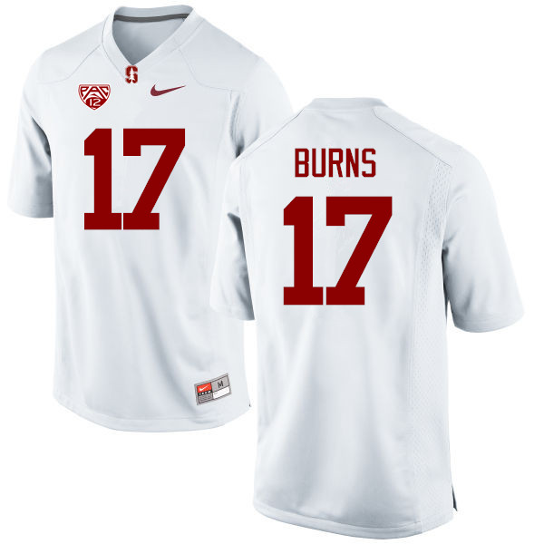 Men Stanford Cardinal #17 Ryan Burns College Football Jerseys Sale-White